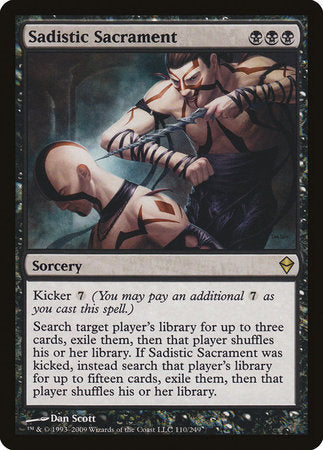 Sadistic Sacrament [Zendikar] | Dumpster Cat Games
