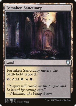 Forsaken Sanctuary [Commander 2018] | Dumpster Cat Games
