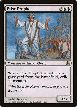 False Prophet [Commander 2011] | Dumpster Cat Games