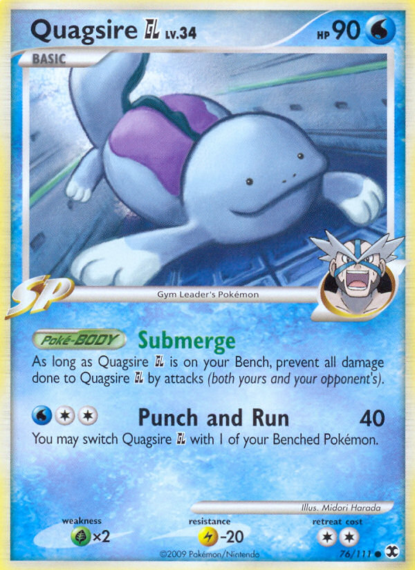 Quagsire GL (76/111) [Platinum: Rising Rivals] | Dumpster Cat Games