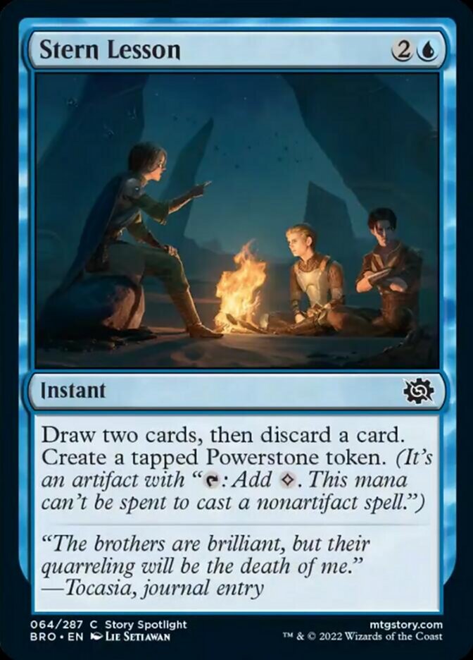 Stern Lesson [The Brothers' War] | Dumpster Cat Games