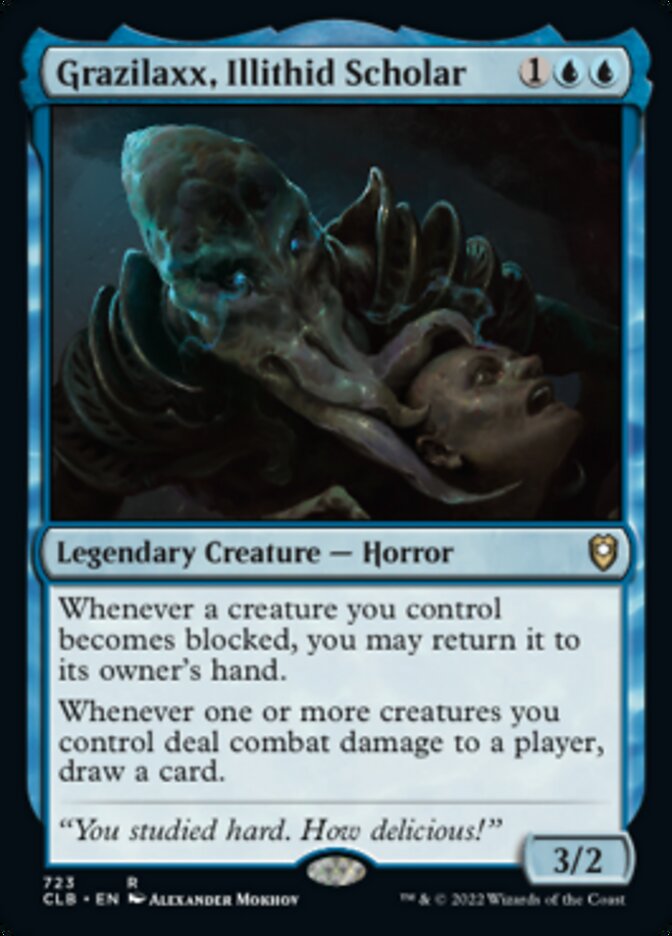 Grazilaxx, Illithid Scholar [Commander Legends: Battle for Baldur's Gate] | Dumpster Cat Games