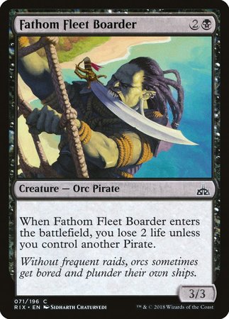 Fathom Fleet Boarder [Rivals of Ixalan] | Dumpster Cat Games