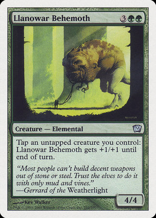 Llanowar Behemoth [Ninth Edition] | Dumpster Cat Games