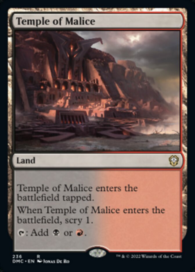 Temple of Malice [Dominaria United Commander] | Dumpster Cat Games