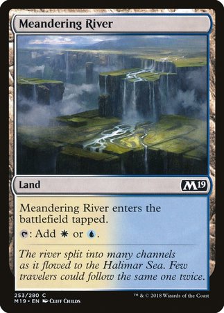 Meandering River [Core Set 2019] | Dumpster Cat Games