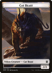 Cat Beast Token [Zendikar Rising] | Dumpster Cat Games