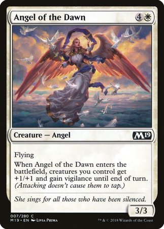 Angel of the Dawn [Core Set 2019] | Dumpster Cat Games