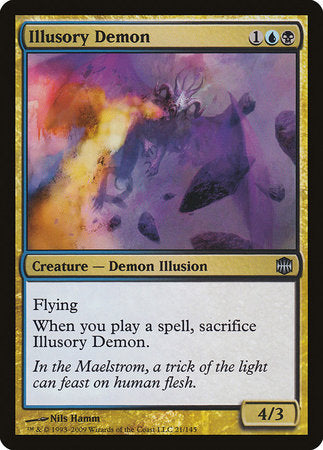 Illusory Demon [Alara Reborn] | Dumpster Cat Games