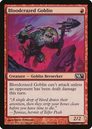 Bloodcrazed Goblin [Magic 2011] | Dumpster Cat Games