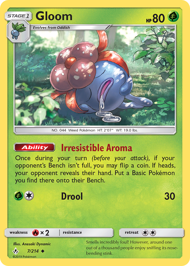 Gloom (7/214) [Sun & Moon: Unbroken Bonds] | Dumpster Cat Games