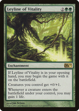 Leyline of Vitality [Magic 2011] | Dumpster Cat Games