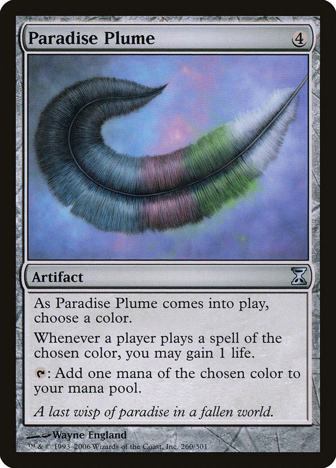 Paradise Plume [Time Spiral] | Dumpster Cat Games