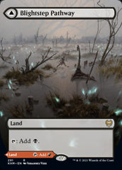 Blightstep Pathway // Searstep Pathway (Borderless Alternate Art) [Kaldheim] | Dumpster Cat Games