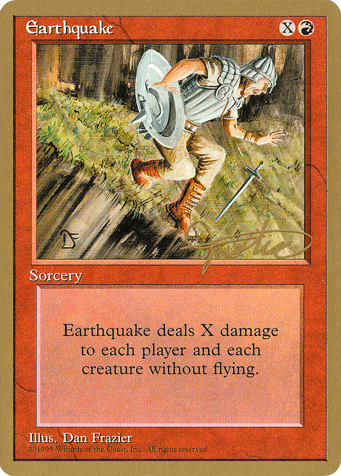 Earthquake (Mark Justice) [Pro Tour Collector Set] | Dumpster Cat Games