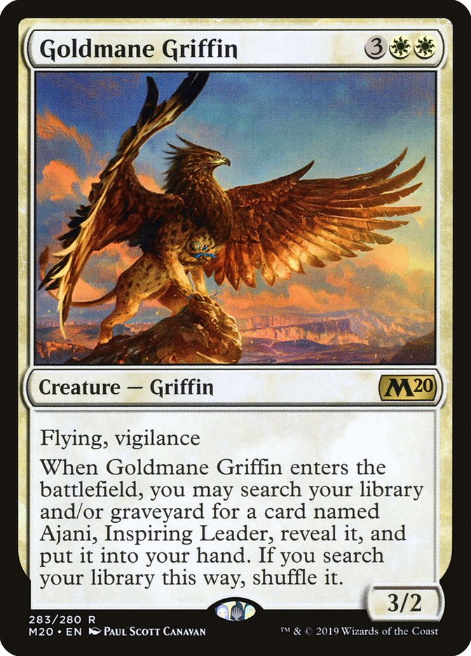 Goldmane Griffin [Core Set 2020] | Dumpster Cat Games