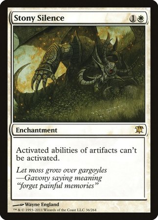 Stony Silence [Innistrad] | Dumpster Cat Games