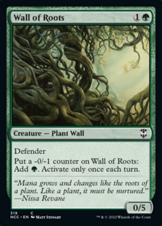 Wall of Roots [Streets of New Capenna Commander] | Dumpster Cat Games