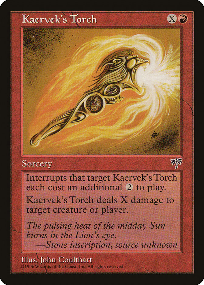 Kaervek's Torch [Mirage] | Dumpster Cat Games