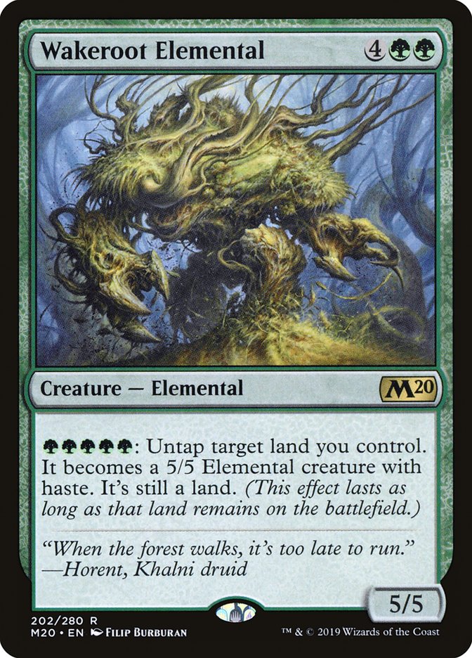 Wakeroot Elemental [Core Set 2020] | Dumpster Cat Games