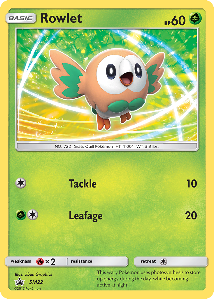Rowlet (SM22) [Sun & Moon: Black Star Promos] | Dumpster Cat Games