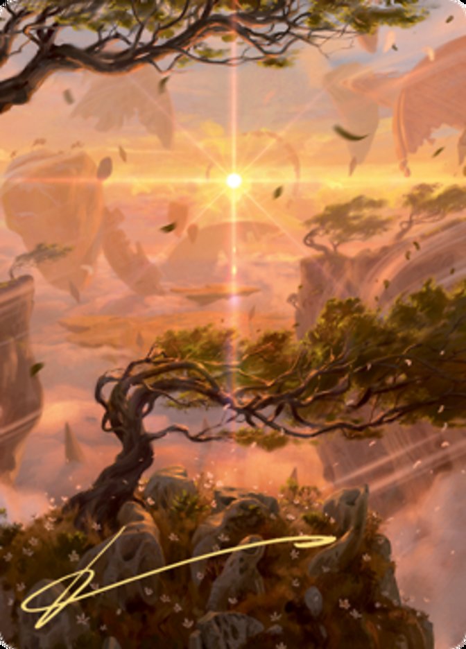 Windswept Heath Art Card (Gold-Stamped Signature) [Zendikar Rising Art Series] | Dumpster Cat Games