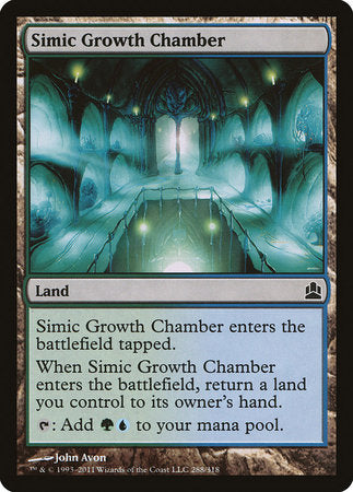 Simic Growth Chamber [Commander 2011] | Dumpster Cat Games