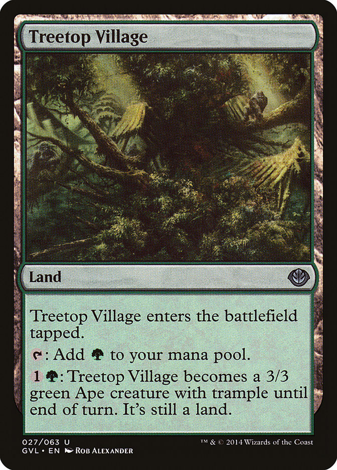 Treetop Village (Garruk vs. Liliana) [Duel Decks Anthology] | Dumpster Cat Games