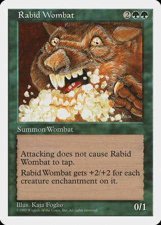 Rabid Wombat [Fifth Edition] | Dumpster Cat Games