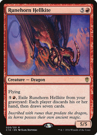 Runehorn Hellkite [Commander 2016] | Dumpster Cat Games