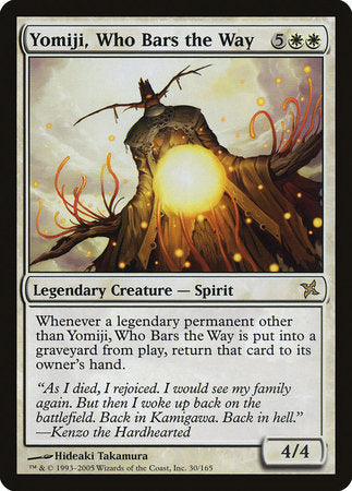 Yomiji, Who Bars the Way [Betrayers of Kamigawa] | Dumpster Cat Games