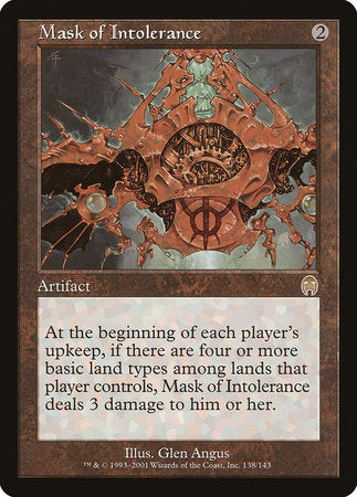 Mask of Intolerance [Apocalypse] | Dumpster Cat Games