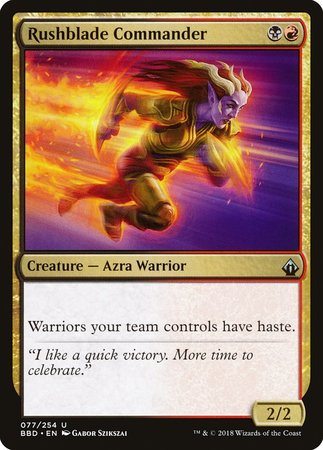 Rushblade Commander [Battlebond] | Dumpster Cat Games