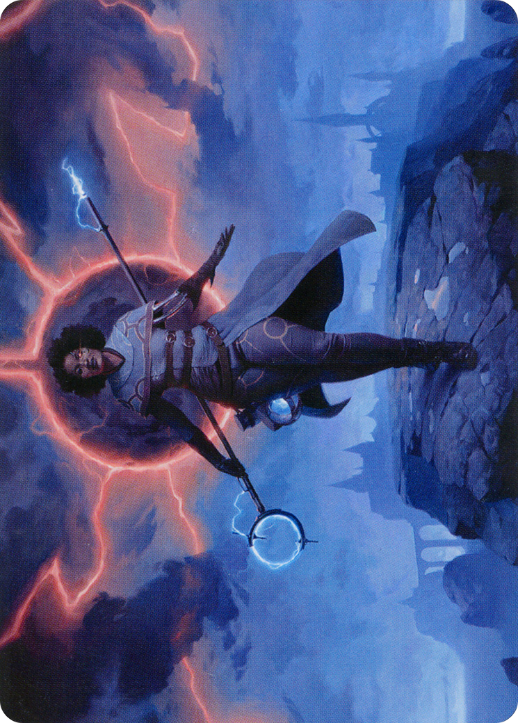 Rona, Herald of Invasion Art Card [March of the Machine Art Series] | Dumpster Cat Games
