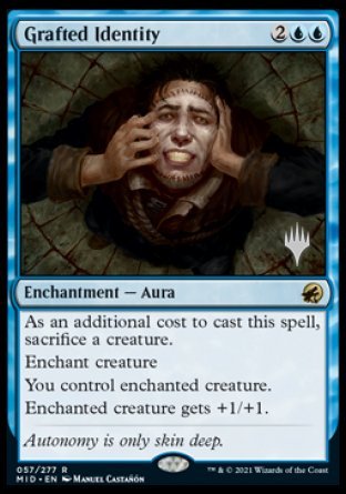 Grafted Identity (Promo Pack) [Innistrad: Midnight Hunt Promos] | Dumpster Cat Games