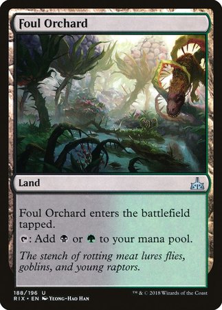 Foul Orchard [Rivals of Ixalan] | Dumpster Cat Games