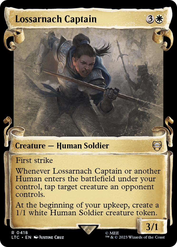 Lossarnach Captain [The Lord of the Rings: Tales of Middle-Earth Commander Showcase Scrolls] | Dumpster Cat Games