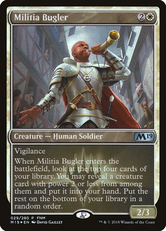 Militia Bugler [Core Set 2019 Promos] | Dumpster Cat Games