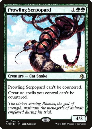 Prowling Serpopard [Amonkhet Promos] | Dumpster Cat Games