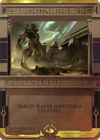 Diabolic Edict [Amonkhet Invocations] | Dumpster Cat Games