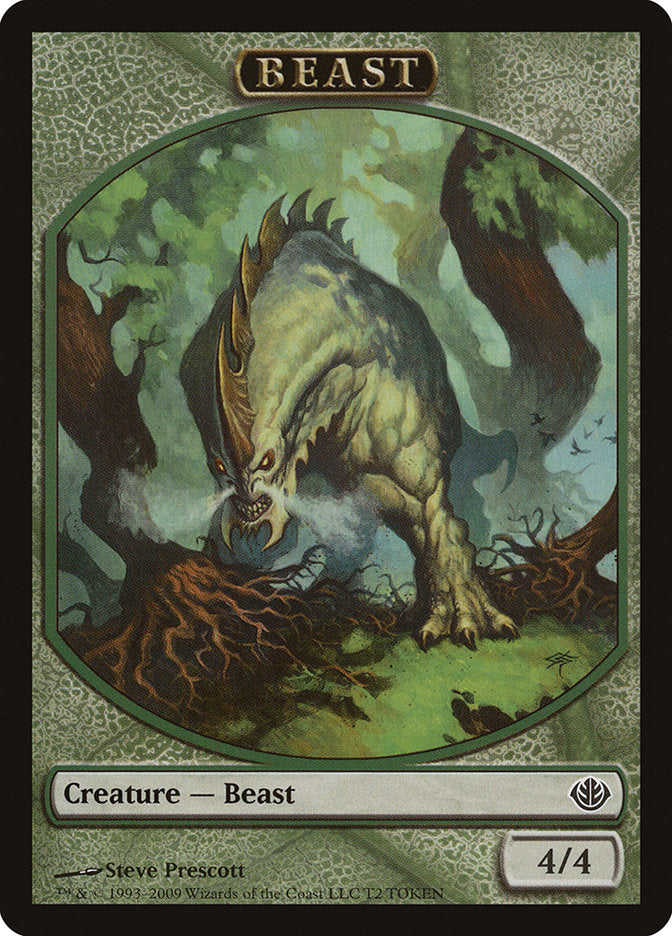 Beast (T2) [Duel Decks: Garruk vs. Liliana Tokens] | Dumpster Cat Games