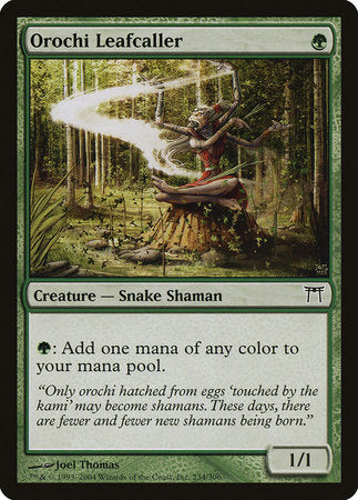 Orochi Leafcaller [Champions of Kamigawa] | Dumpster Cat Games