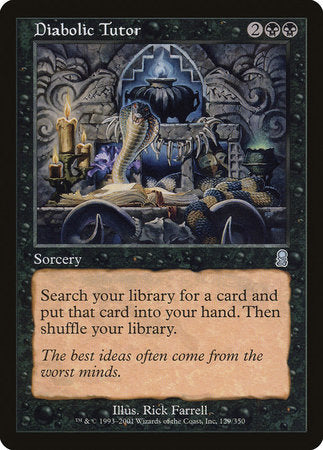 Diabolic Tutor [Odyssey] | Dumpster Cat Games
