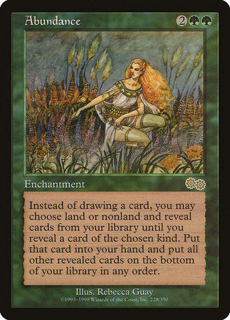 Abundance [Urza's Saga] | Dumpster Cat Games