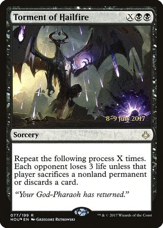 Torment of Hailfire [Hour of Devastation Promos] | Dumpster Cat Games
