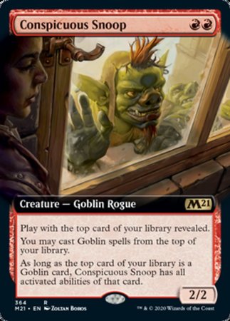 Conspicuous Snoop (Extended Art) [Core Set 2021] | Dumpster Cat Games