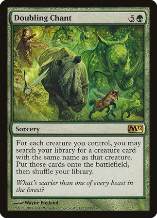 Doubling Chant [Magic 2012] | Dumpster Cat Games