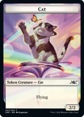Cat // Food (10) Double-sided Token [Unfinity Tokens] | Dumpster Cat Games