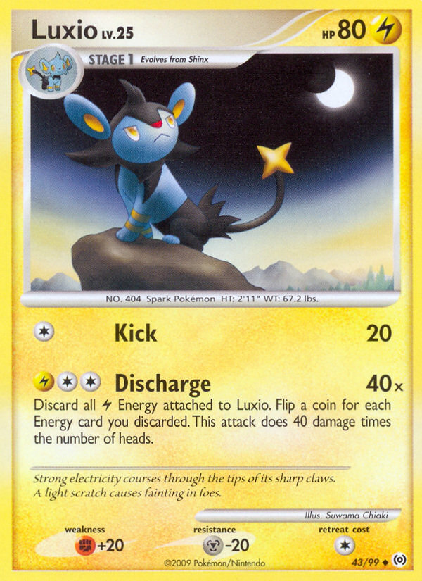 Luxio (43/99) [Platinum: Arceus] | Dumpster Cat Games