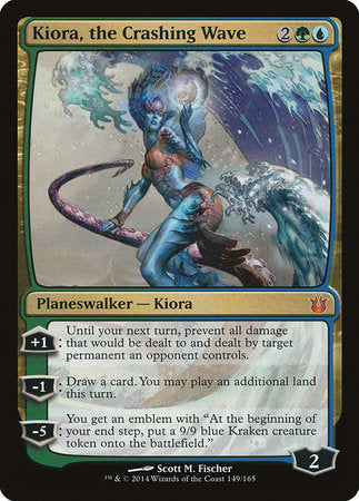 Kiora, the Crashing Wave [Born of the Gods] | Dumpster Cat Games